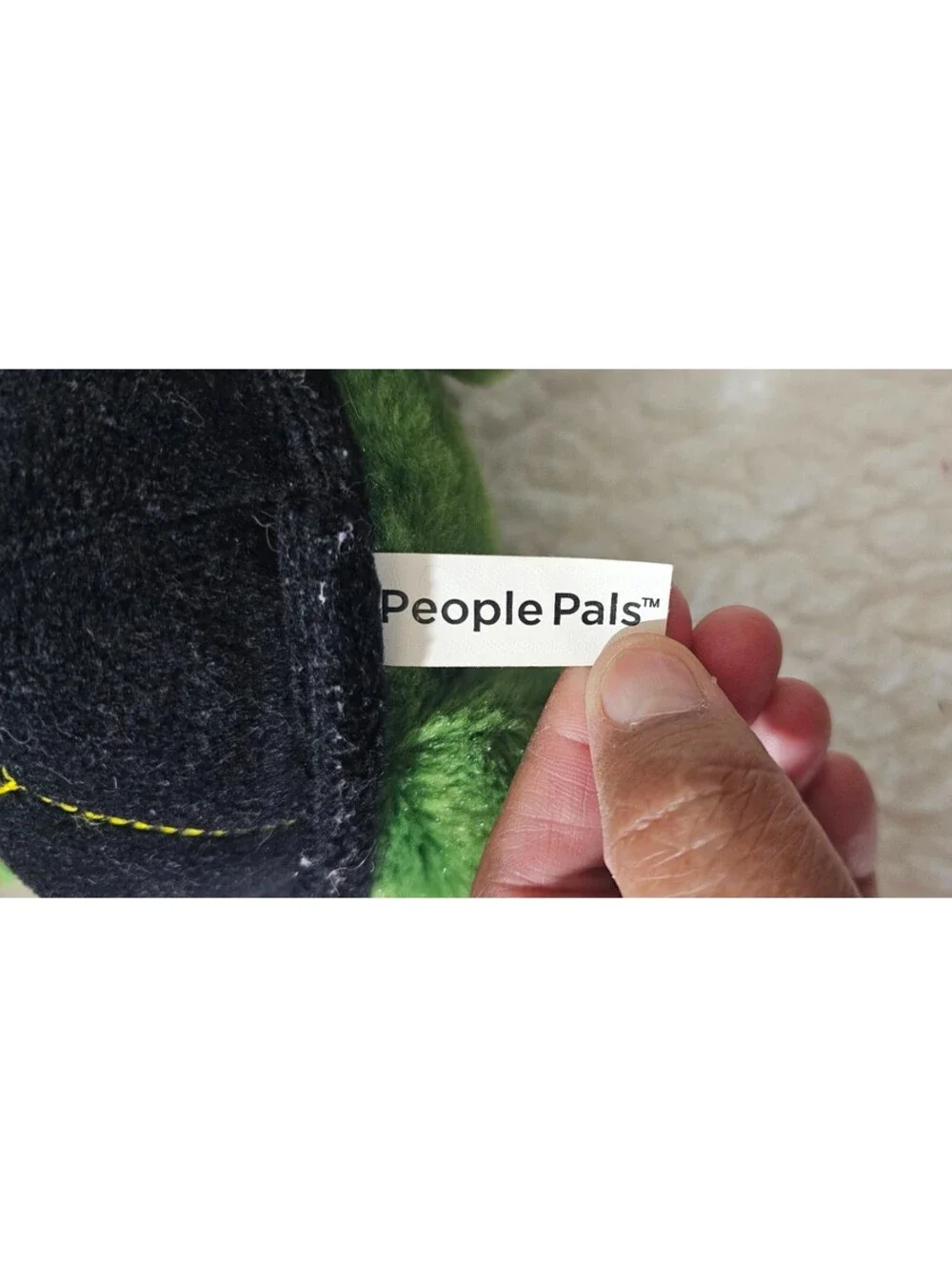People Pals Turtle Plush Toy Big Dreamy Eyes & Head Green & Black 9